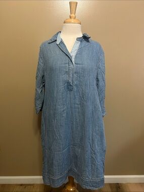 Chico's Light Blue Denim Dress
